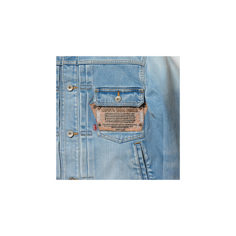 AIR YARN FADED DENIM JACKET
