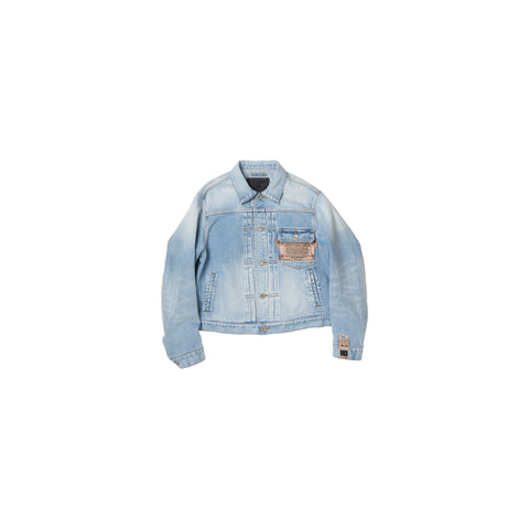 AIR YARN FADED DENIM JACKET