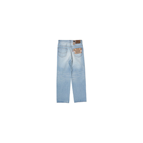 AIR YARN FADED DENIM PANTS