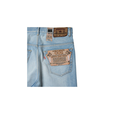 AIR YARN FADED DENIM PANTS