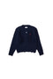 RIB CAGE CABLE KNIT PULLOVER：NAVY