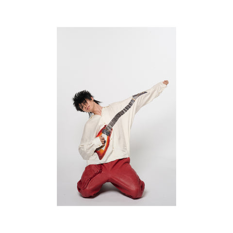 AIR GUITAR SHIRT : WHITE