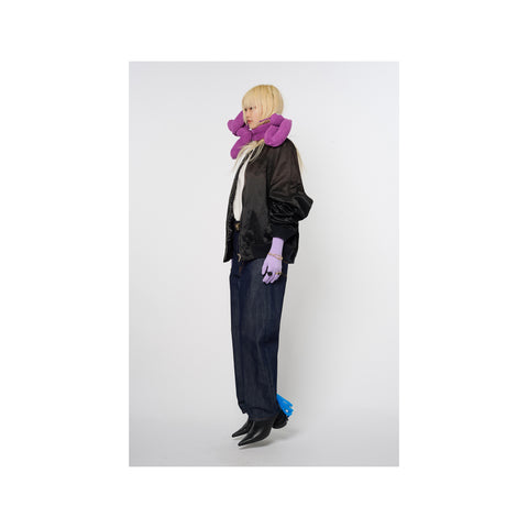 JEWELRY ATTACHED LONG GLOVES / SMALL: PINK