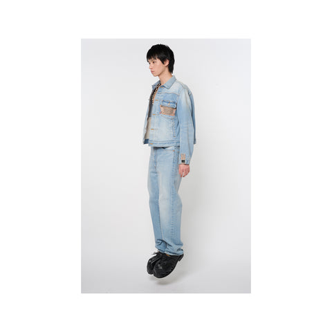 AIR YARN FADED DENIM JACKET