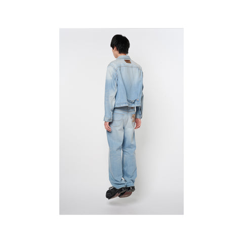 AIR YARN FADED DENIM JACKET