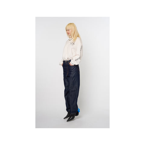 CO2 AIR YARN LONG SLEEVE T-SHIRT：WHITE