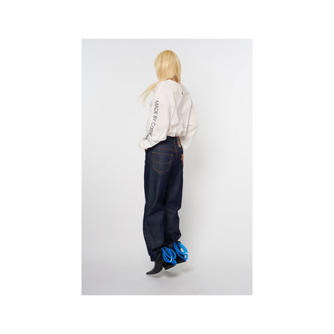 CO2 AIR YARN LONG SLEEVE T-SHIRT：WHITE