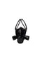 GAS MASK LEATHER HANDBAG：BLACK