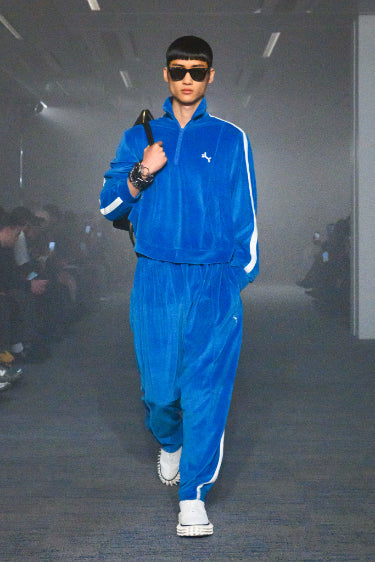 TROMPE L’OEIL EMBROIDERY TRACK PANTS
