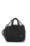 AIR PILLOW BAMBOO HANDLE BAG: BROWN